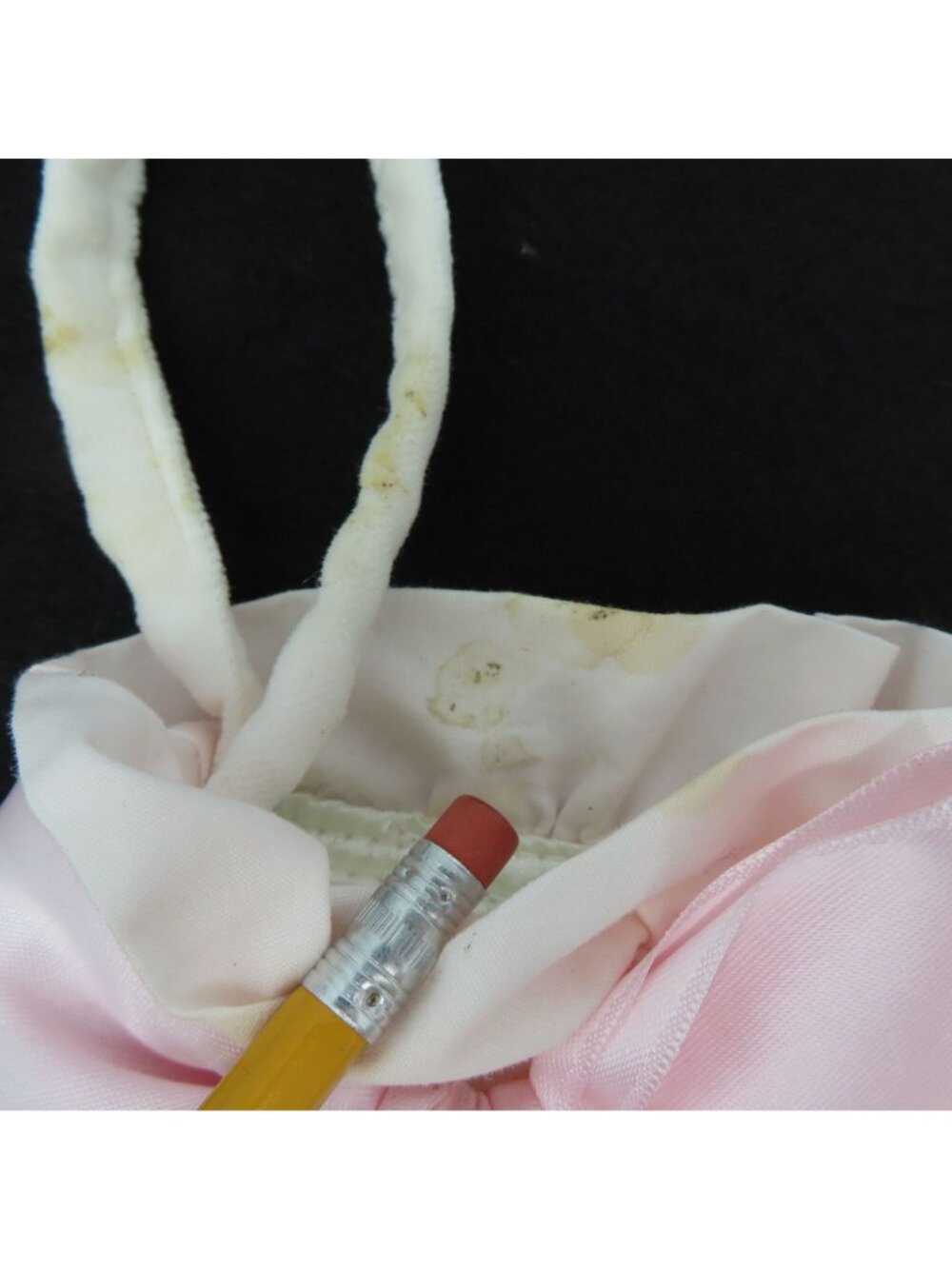 Simply Shabby Chic Pair of 2 Pink Floral Ruffle Christmas Stockings Holiday Xmas - Picture 6 of 15